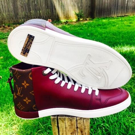 louis vuitton zip up sneaker red|louis vuitton shoes for women.